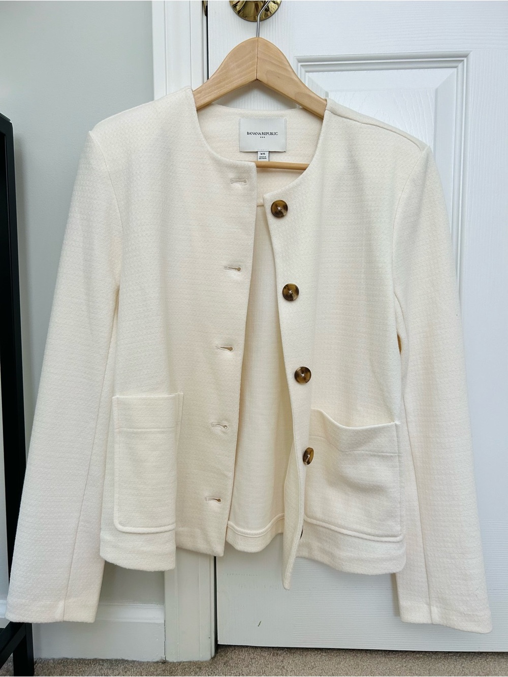 Banana Republic Collarless Blazer Jacket
